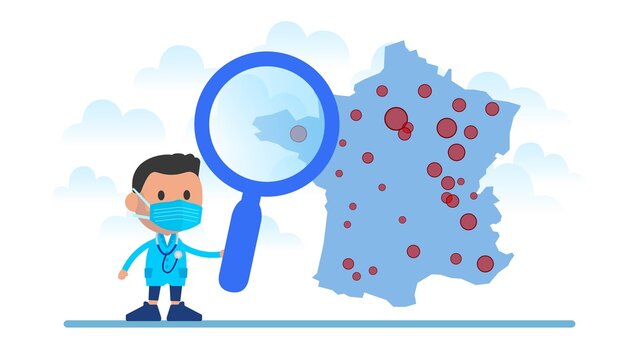 Сoronavirus outbreaks in the France.
