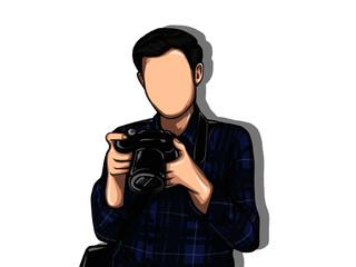 man with camera