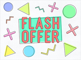 Flash offer - abstract illustration