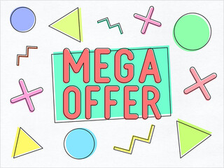 Mega offer - abstract illustration
