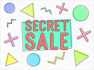 Secret sale - abstract illustration