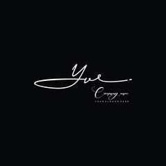 YV initials signature logo. Handwriting logo vector templates. Hand drawn Calligraphy lettering Vector illustration.
