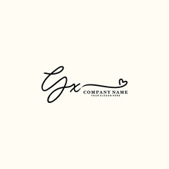 YX initials signature logo. Handwriting logo vector templates. Hand drawn Calligraphy lettering Vector illustration.
