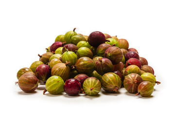 Gooseberry isolated on white background.