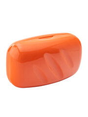 orange soap dish for bathroom and travel