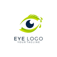 Eye Logo design vector template. Colorful media icon. Vision Logotype concept idea.