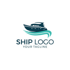 Ship Logo Template Vector Illustration
