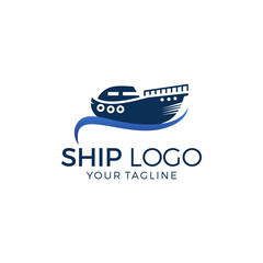 Ship Logo Template Vector Illustration