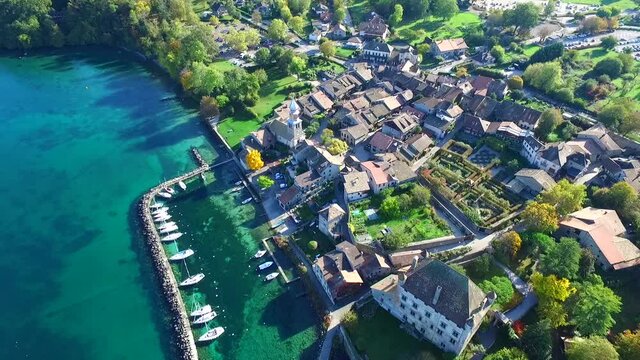 Village d'yvoire, Lac L&eacute;man, Haute-Savoie, France