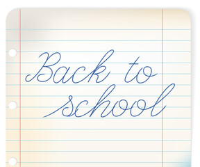 Back to school poster with a space for your content