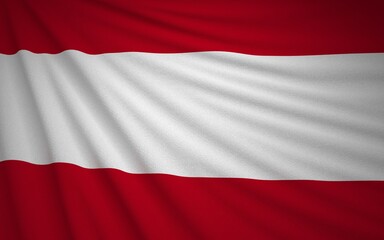 Wavy Austrian Flag, Country Flag