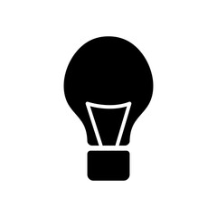 Obraz premium incadescent bulb light icon, silhouette style