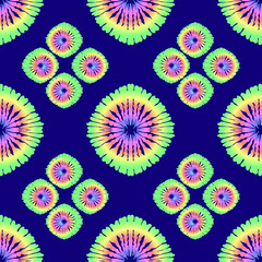 Tie dye batik pattern, vector design