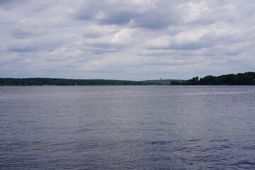Panoramalandschaft der Havel bei Berlin