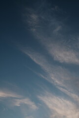 Blue Sky with puffy cloud .Air clouds