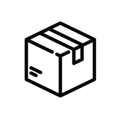 Box, Package, Parcel Isolated Flat Web Mobile Icon / Vector / Sign / Symbol