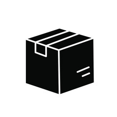 Box, Package, Parcel Isolated Flat Web Mobile Icon / Vector / Sign / Symbol