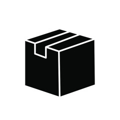 Box, Package, Parcel Isolated Flat Web Mobile Icon / Vector / Sign / Symbol