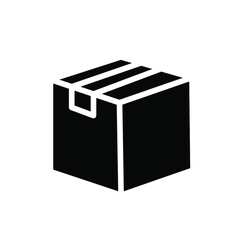 Box, Package, Parcel Isolated Flat Web Mobile Icon / Vector / Sign / Symbol