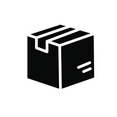 Box, Package, Parcel Isolated Flat Web Mobile Icon / Vector / Sign / Symbol