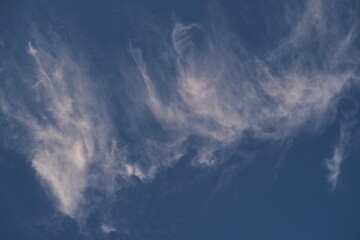 Blue Sky with puffy cloud .Air clouds