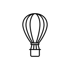 air balloon icon in trendy flat design
