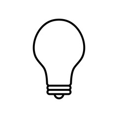 Obraz premium traditional bulb light icon, line style