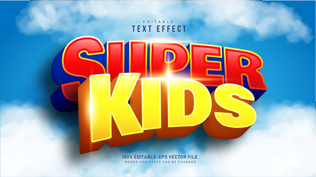 Super Kids Text Effect