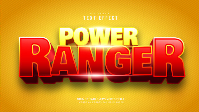 Power Ranger Text Effect