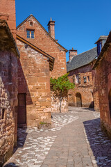rue De Collonges la Rouge, Corrèze, Nouvelle Aquitaine, France