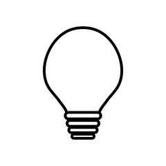 globe light bulb icon, line style