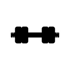 barbell icon in trendy flat style