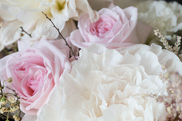 Beautiful fresh flower bouquet close up