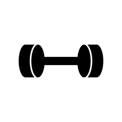 barbell icon in trendy flat style