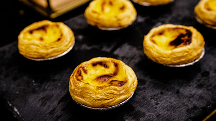 Egg tart in set