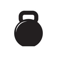 kettlebell icon in trendy flat style