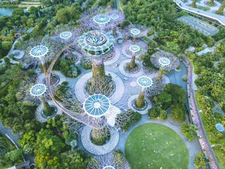 Singapur Garden by the bay - Droneshot
