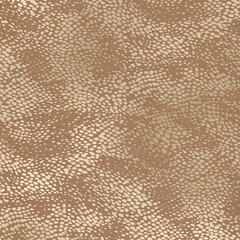 Champagne Gold Animal Print Pattern on Kraft Paper Background, Snake