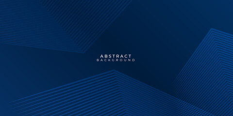 Fototapeta premium Abstract background dark blue lines stripes pattern with modern corporate concept.