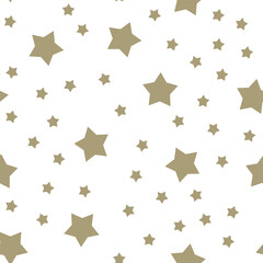 Stars seamless pattern. Backdrop texture for Christmas design. Continuous background.