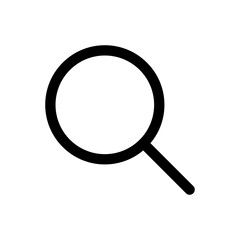 magnifier icon in trendy flat style