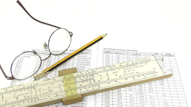 Make calculations on a logarithmic ruler.