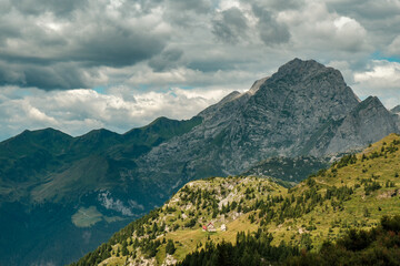 Summer day trekking in the Carnic Alps, Friuli Venezia-Giulia, Italy