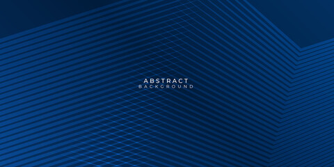 Modern blue lines pattern background with abstract wave spiral modern element for banner, presentation design and flyer