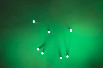 Abstract background. Fantastic fancy plants with colored branches with luminous dots at the ends....