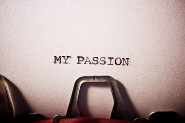 My passion text