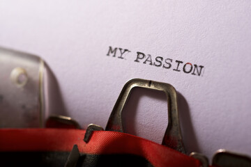 My passion text