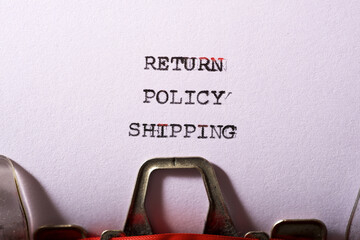 Return policy shipping