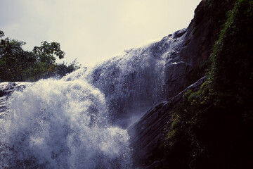 gusshing waterfall