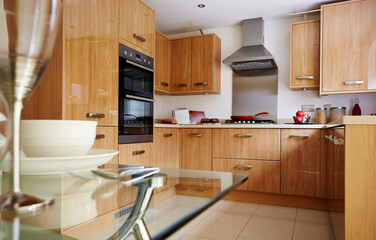 Modern and stylish luxury kitchen in an apartment